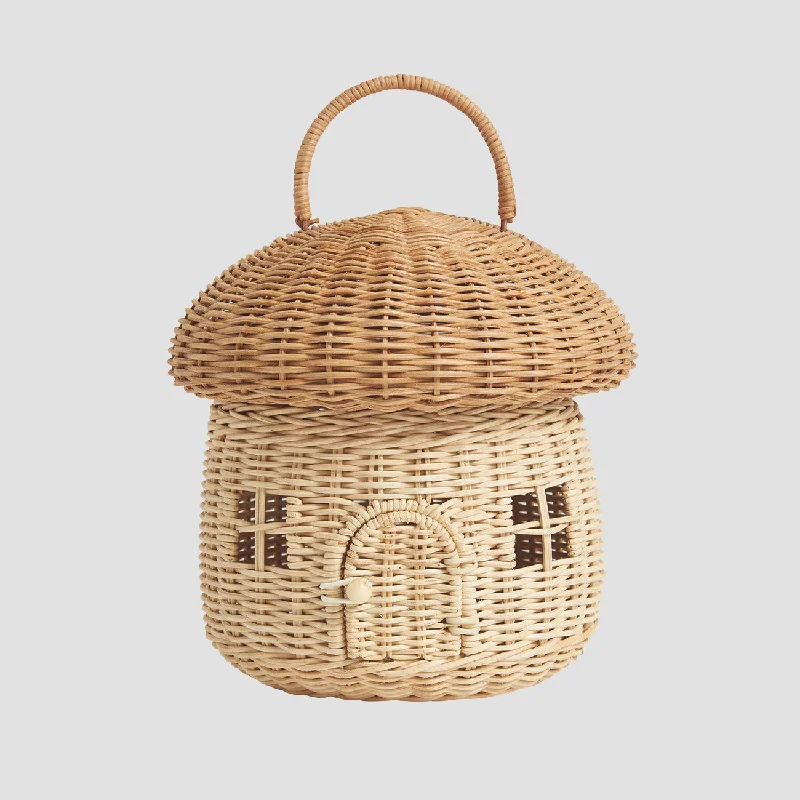 Oatmeal Mushroom Basket