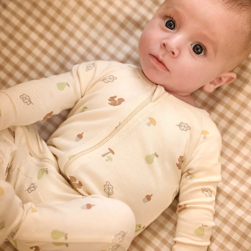 Chalk Long Sleeve Sleepsuit