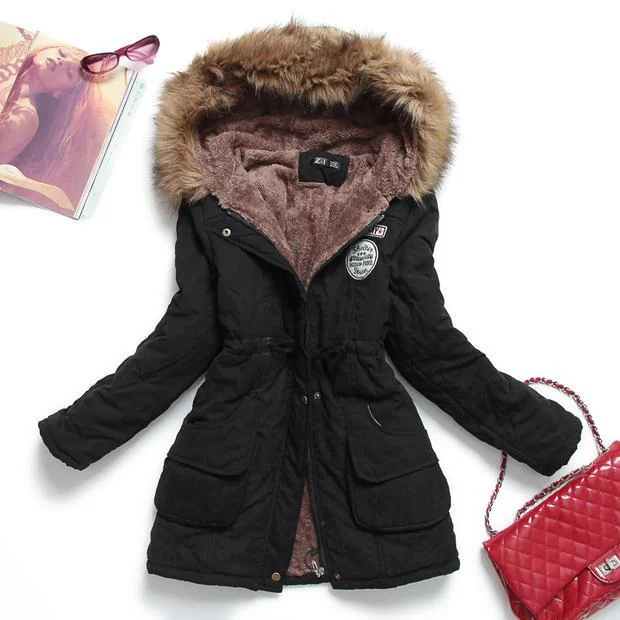 2019 New Parkas Female Women Winter Coat Thickening Cotton Winter Jacket Womens Outwear Parkas for Women Winter