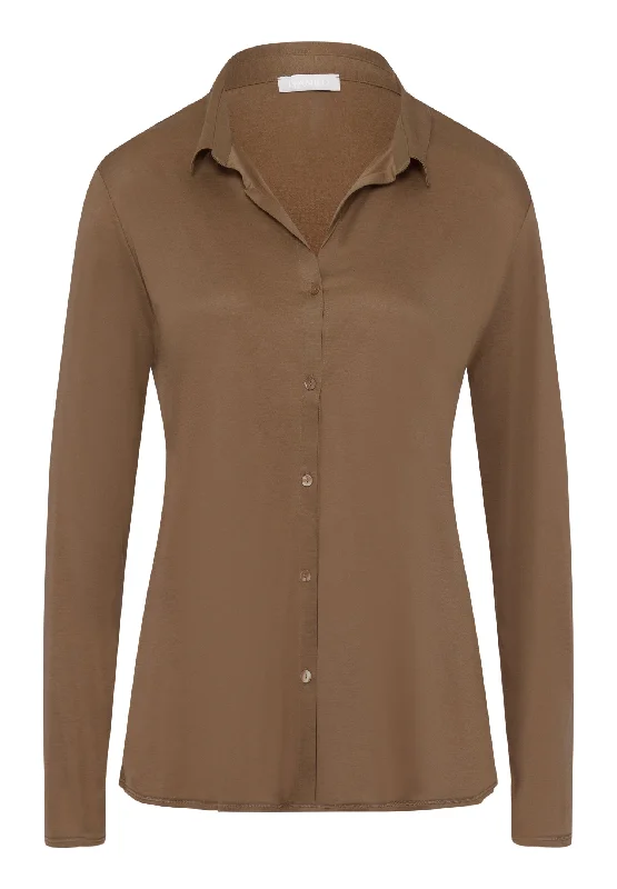 Grand Central Silk Blend Shirt | Walnut 77305-2821