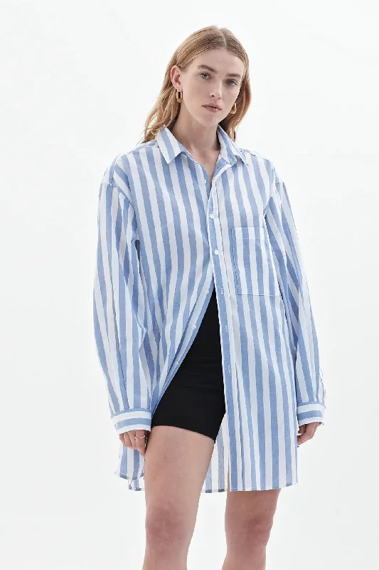 BLANCA Womens Fabianno Shirt  Blue Stripe