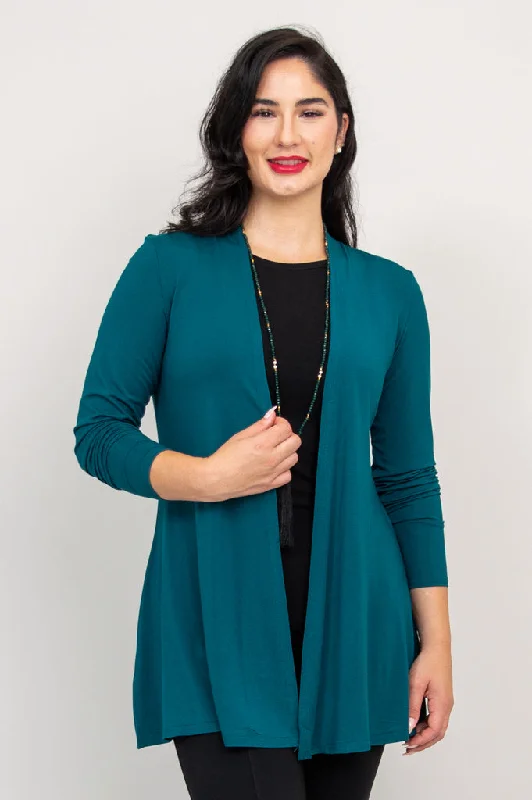 Chopra Jacket, Teal, Bamboo