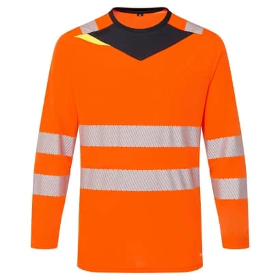 DX4 Long Sleeve Hi-Vis Tee Shirt - DX416 Portwest