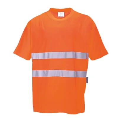 Hi Viz Cotton Comfort Tee Shirt RIS 3279 Portwest S172 Hi Vis T Shirt