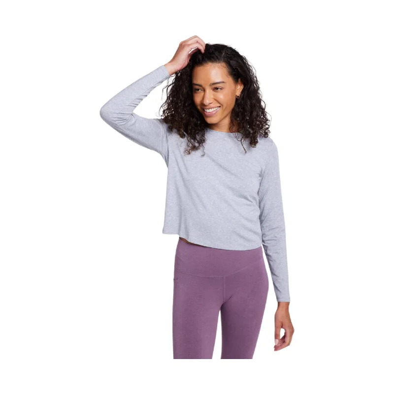 Tasc Women's ALLways Long Sleeve T Shirt - Perfect Gray Heather - ONLINE STORE CREDIT/EXCHANGE ONLY