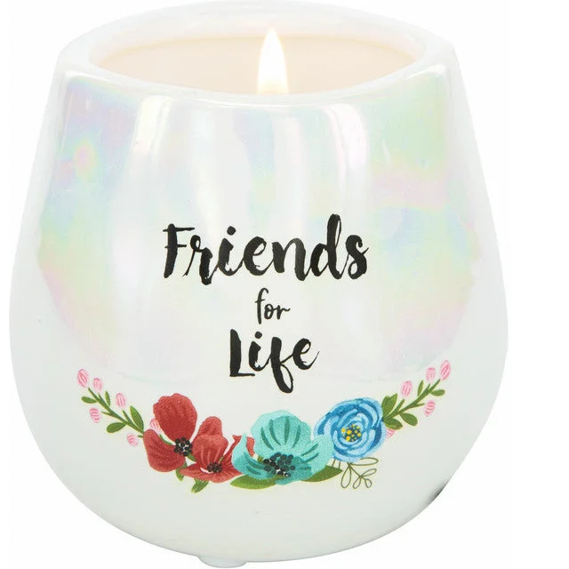 Friends For Life Soy Wax Iridescent Candle 8 oz.