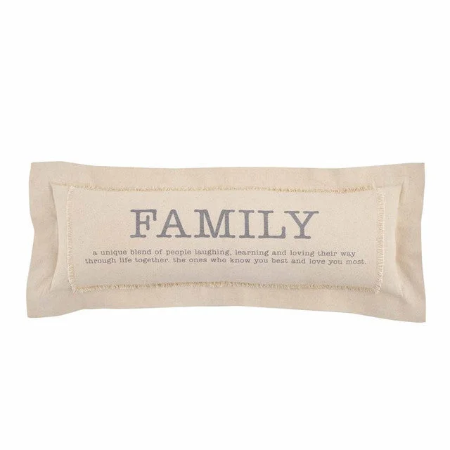 Mud Pie Family Definition Canvas Pillow 33"