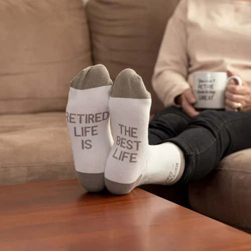 Retired Life Is The Best Life Socks