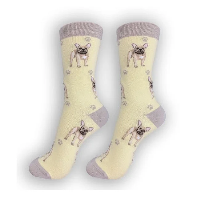 Tan French Bulldog Dog Happy Tails Socks