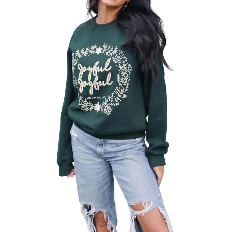 Joyful Joyful Sweatshirt In Green