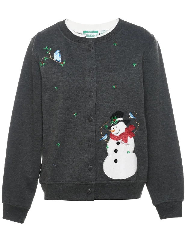 Snowman Christmas Sweatshirt - M