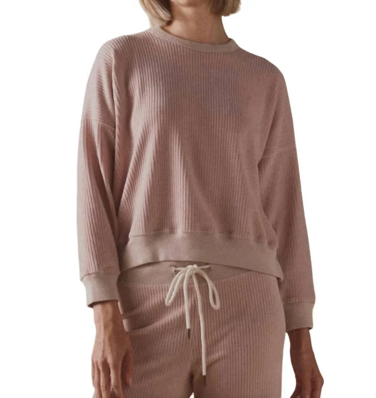 The Corduroy Teammate Sweatshirt In Heirloom Pink