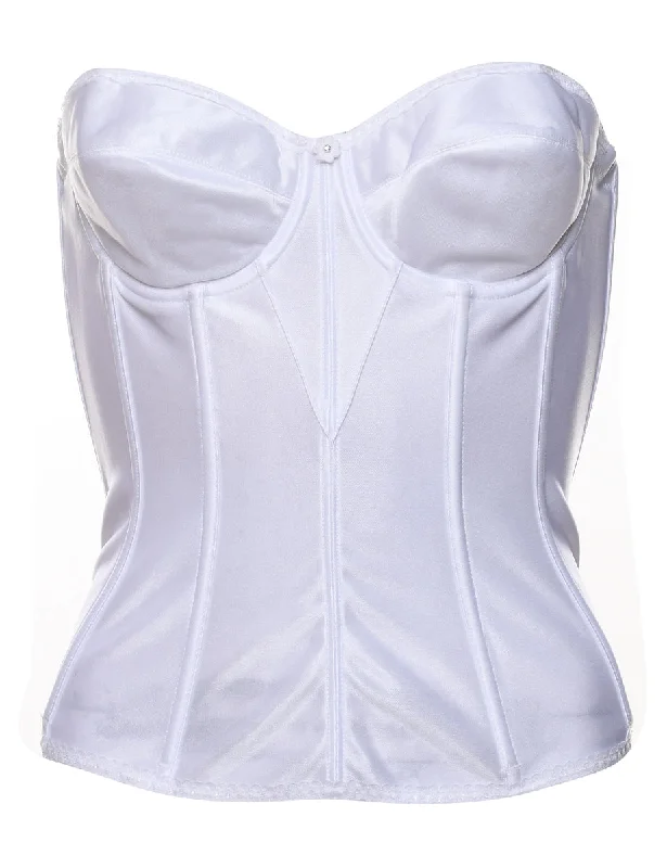 White Classic Boned Corset - S