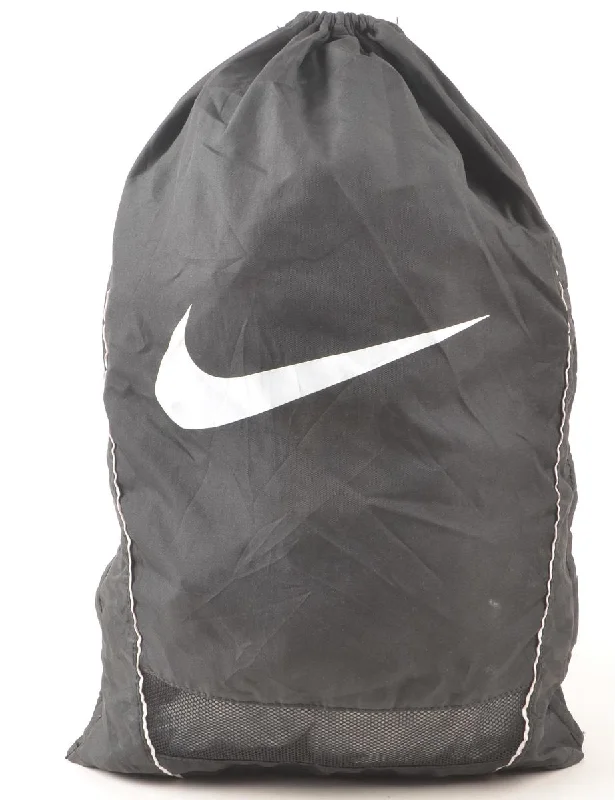 White & Dark Grey Nike Drawstring Backpack - M