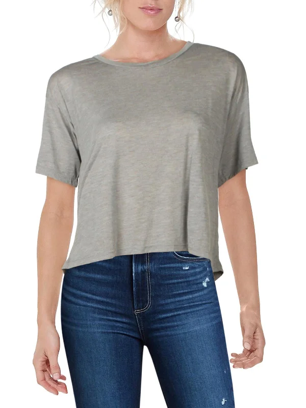 Womens Round Neck Short Sleeve T-Shirt