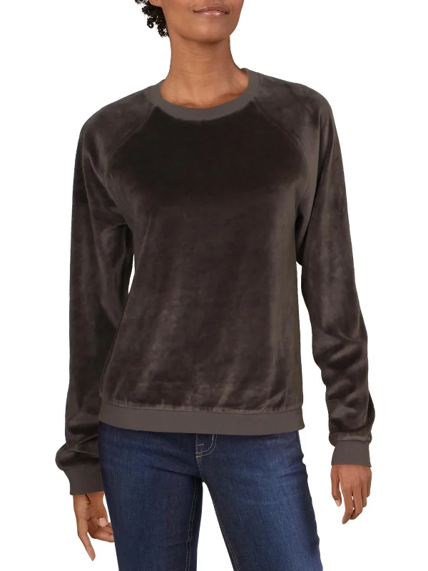 Womens Velour Comfy Sweatshirt