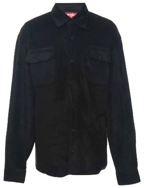 Wrangler Black Flannel Shirt  - L