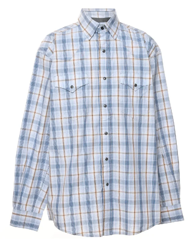 Wrangler Checked Western Shirt - L