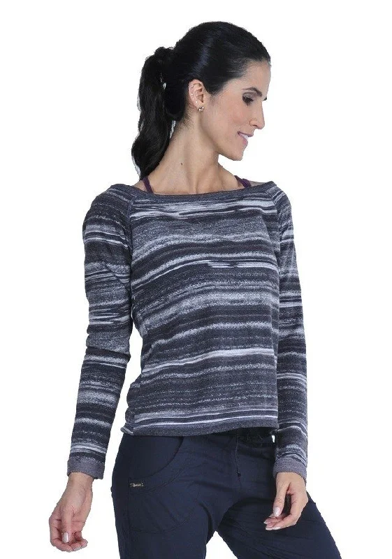 Bia Brazil Activewear Light Weight Sweatshirt TT4440 Charcoal Stripes