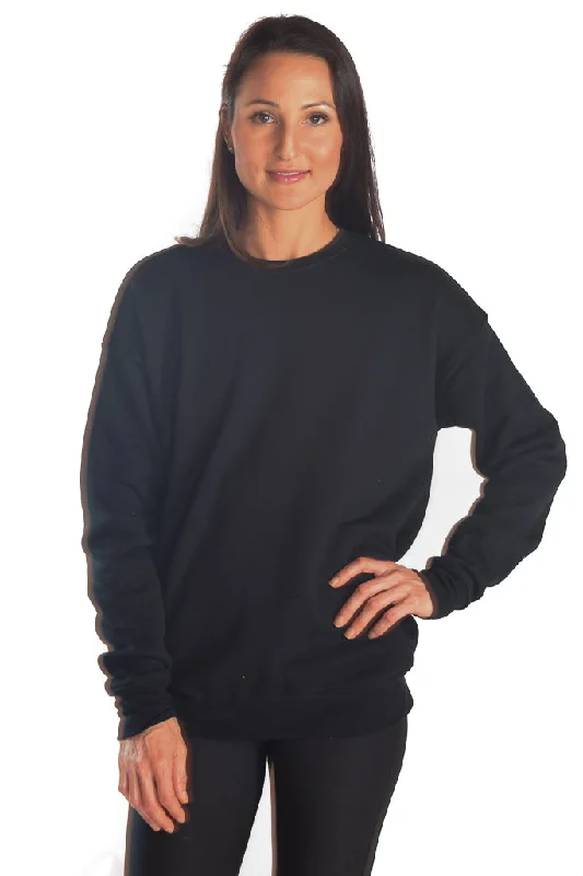 Full Chakra Back on Drop Shoulder Fleece Sweatshirt  Full Chakra Back