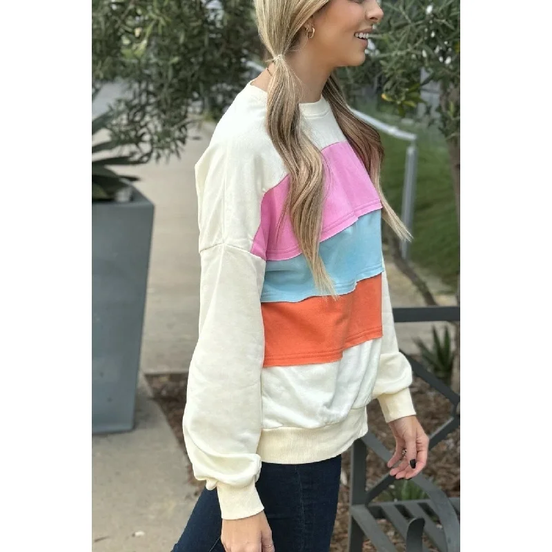 Leilani Patchwork Sweatshirt