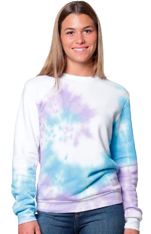 SWIRL TIE DYE CREW SWEATSHIRT Size XS - 2XL Made in USA 3759SWR