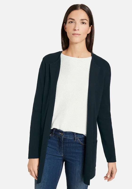 Gerry Weber Longline Pocket Cardigan, Navy