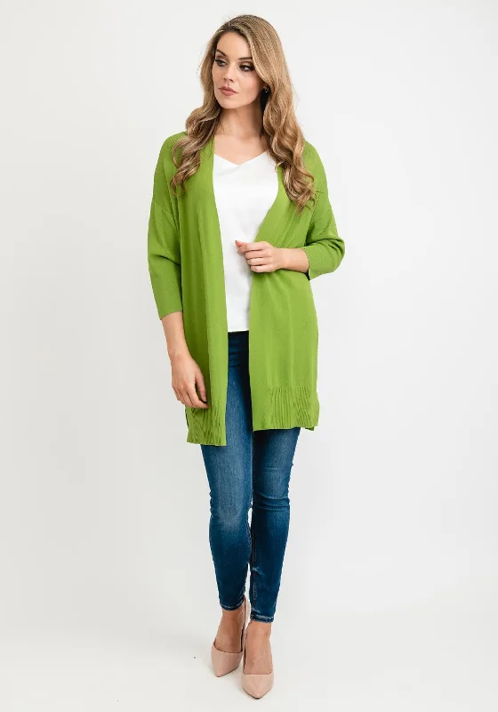 Seventy1 One Size Long Fine Cardigan, Green