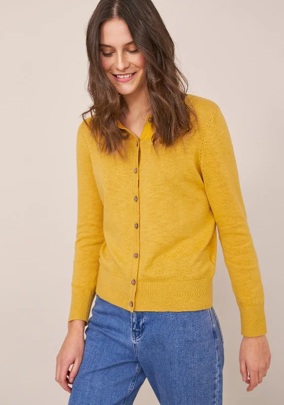 White Stuff Lola Fine Knit Cardigan, Yellow