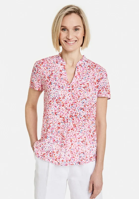 Gerry Weber Floral V Neck Top, Multi