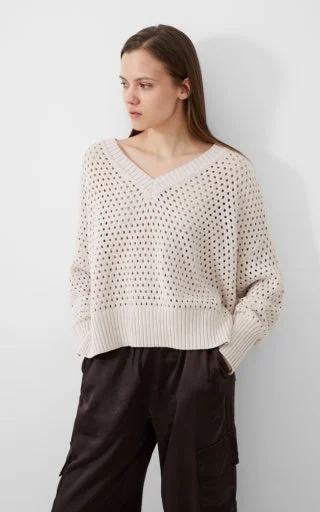 Nini Crochet V Neck Jumper