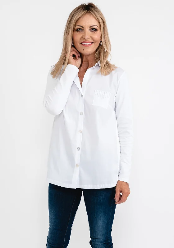 Tinta Zeiane V Neck Blouse, White