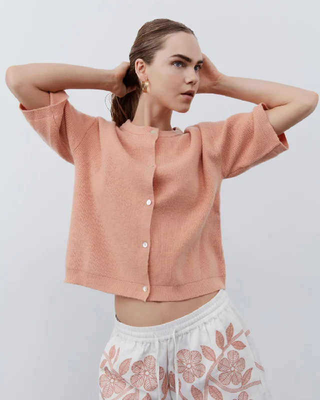 INESSW CARDIGAN - Light Rose