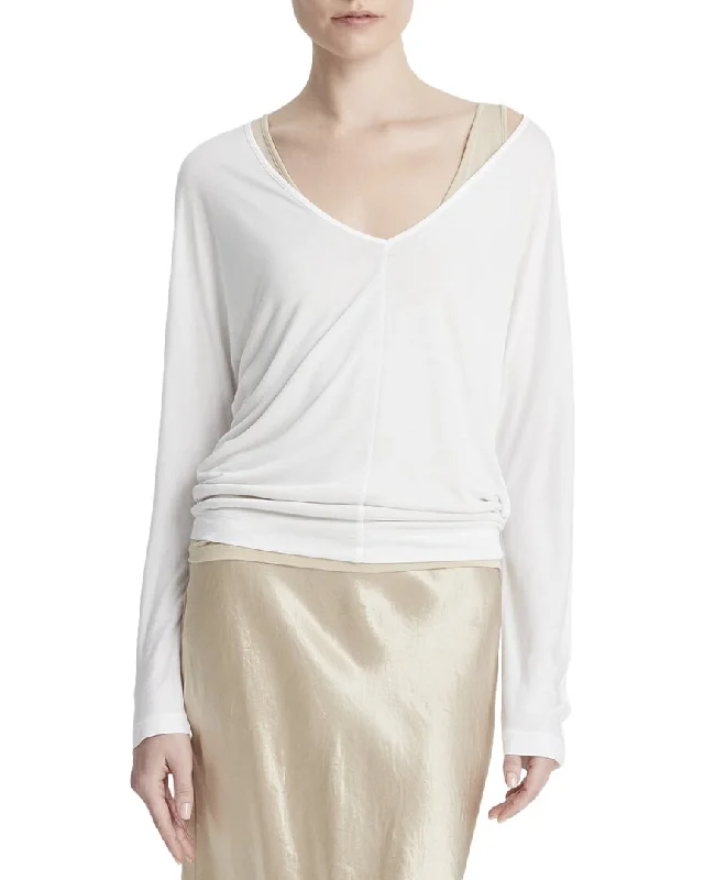 Vince Relaxed V-Neck Top